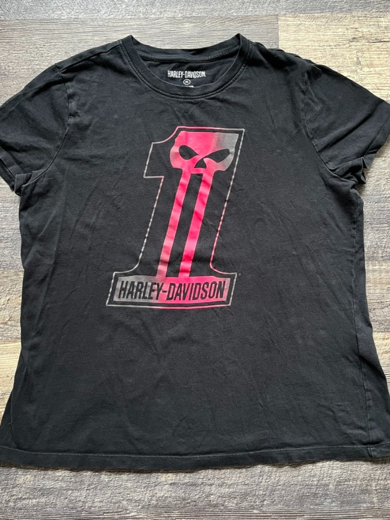Harley-Davidson 100% Cotton One Skull Tee Black Xl